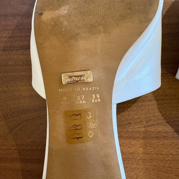 L’INTERVALLE Fortunata mule sandal heel white - Picture 10 of 12